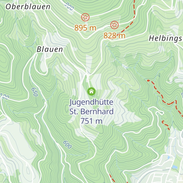 Map of Jugendhütte St. Bernhard