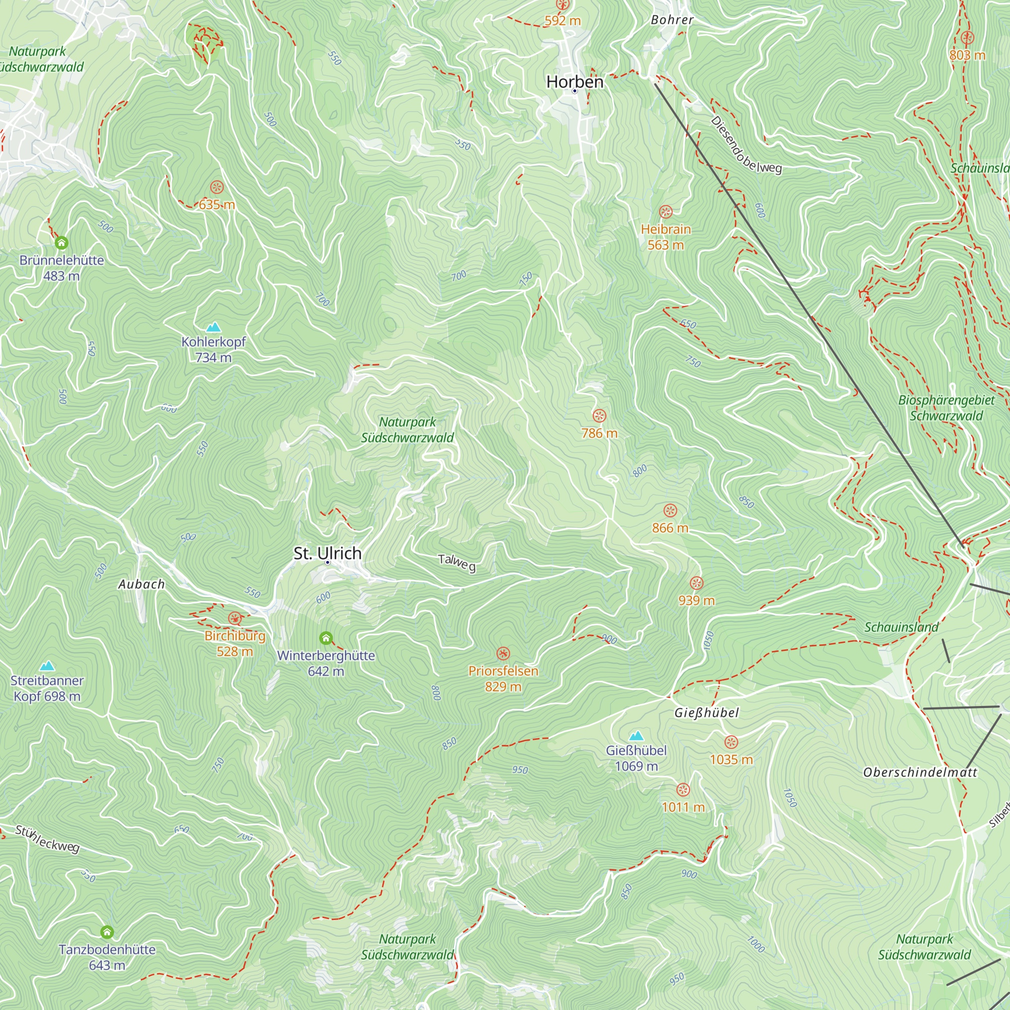 Wanderheim Berglusthaus map