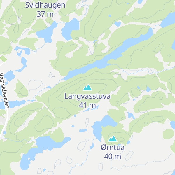 Map of Langvasstuva