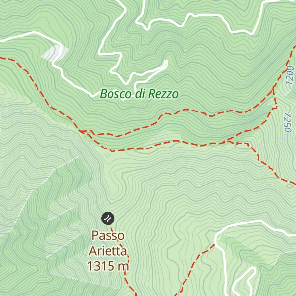 Map of Monte Carpasina
