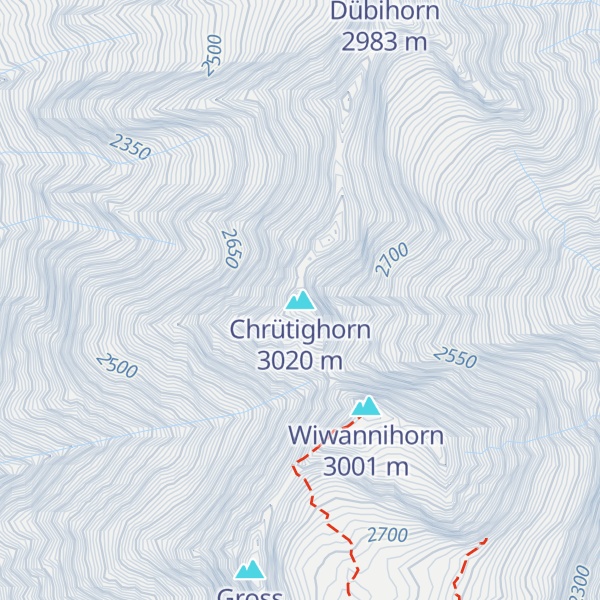 Map of Chrütighorn