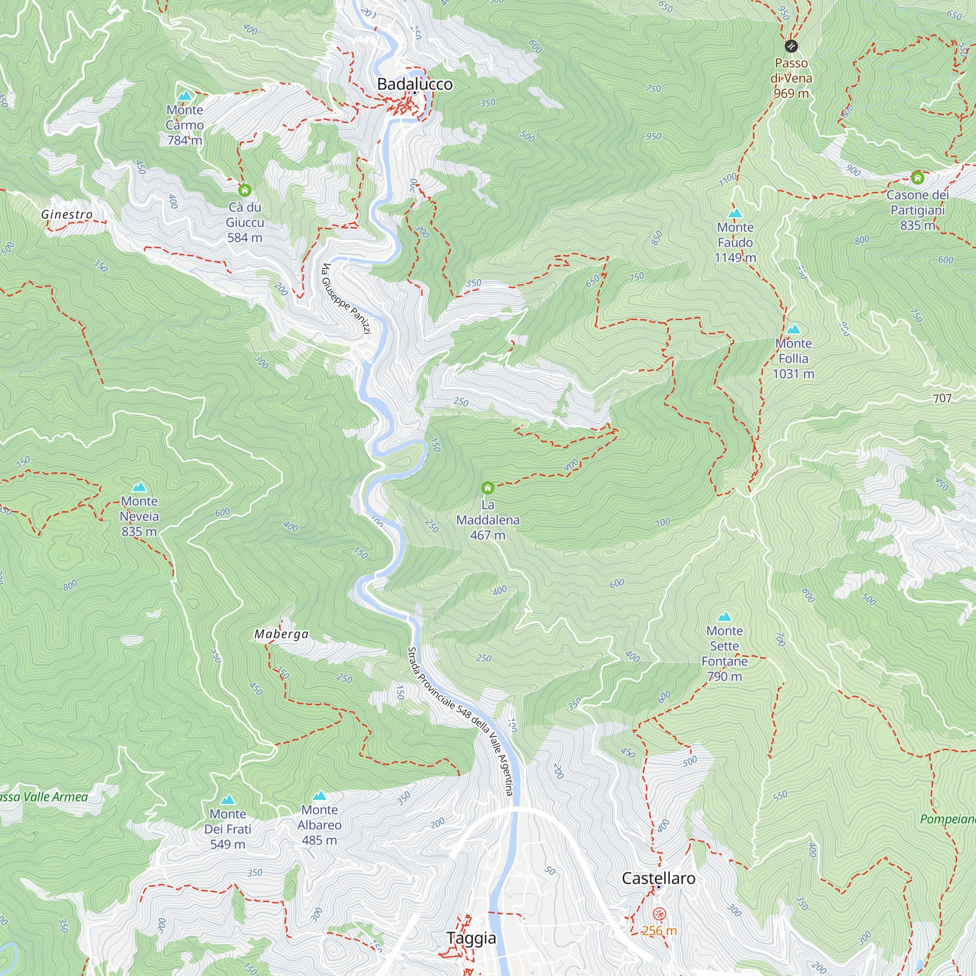La Maddalena map