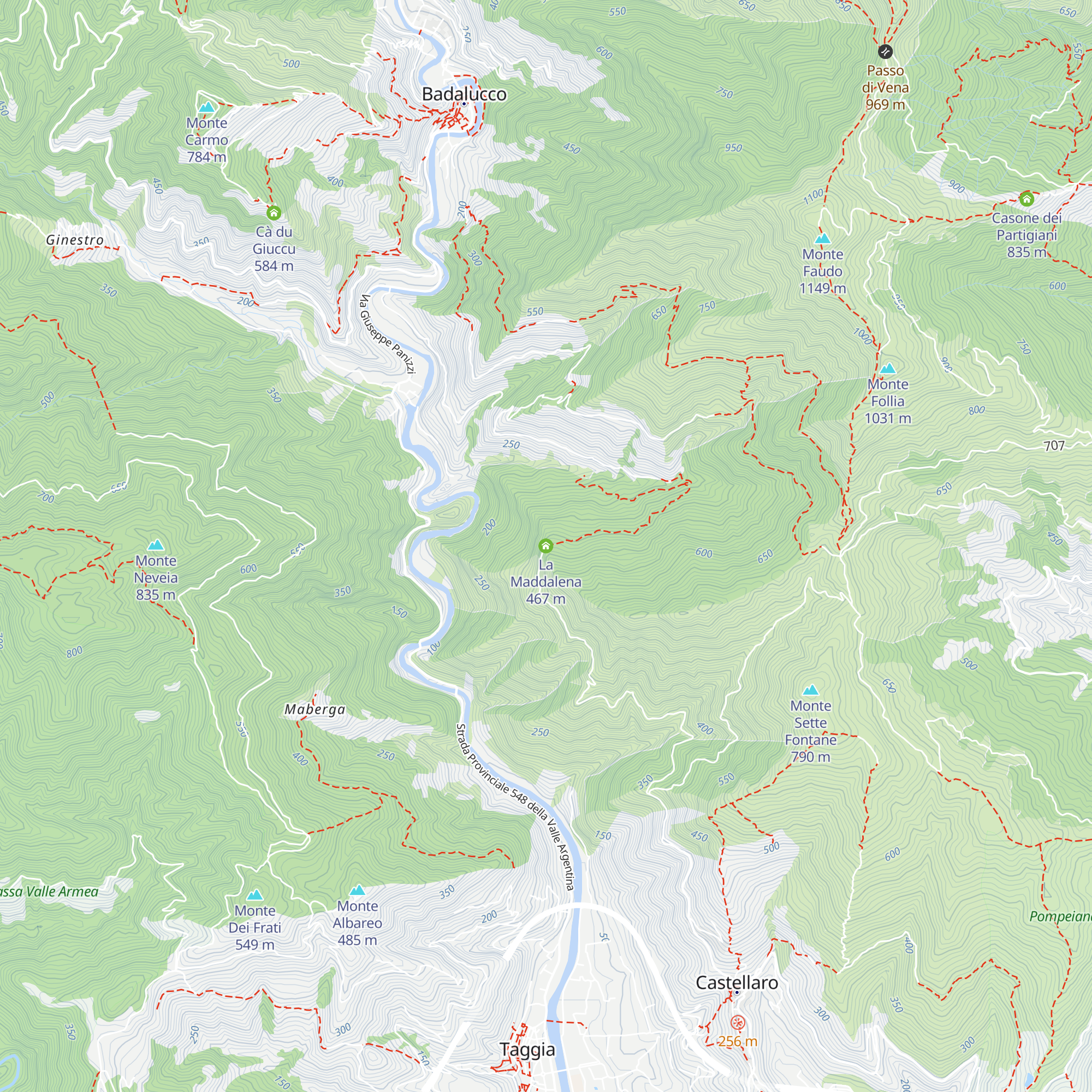 La Maddalena map