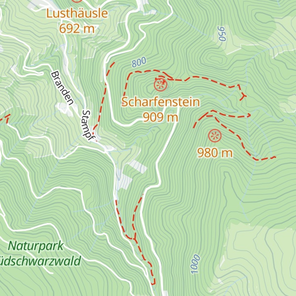 Map of Scharfensteinhütte