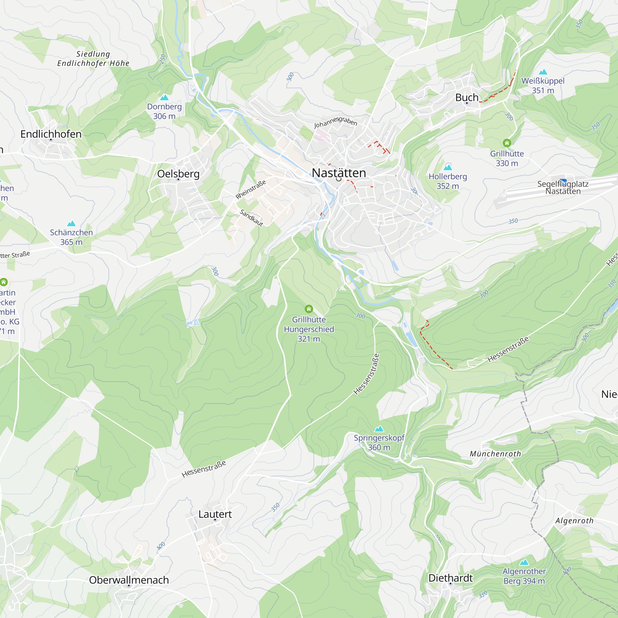 Grillhütte Hungerschied map