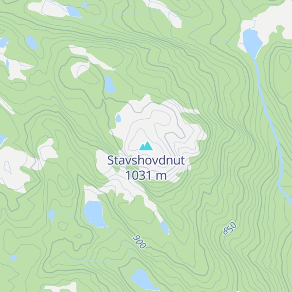 Map of Stavshovdnut