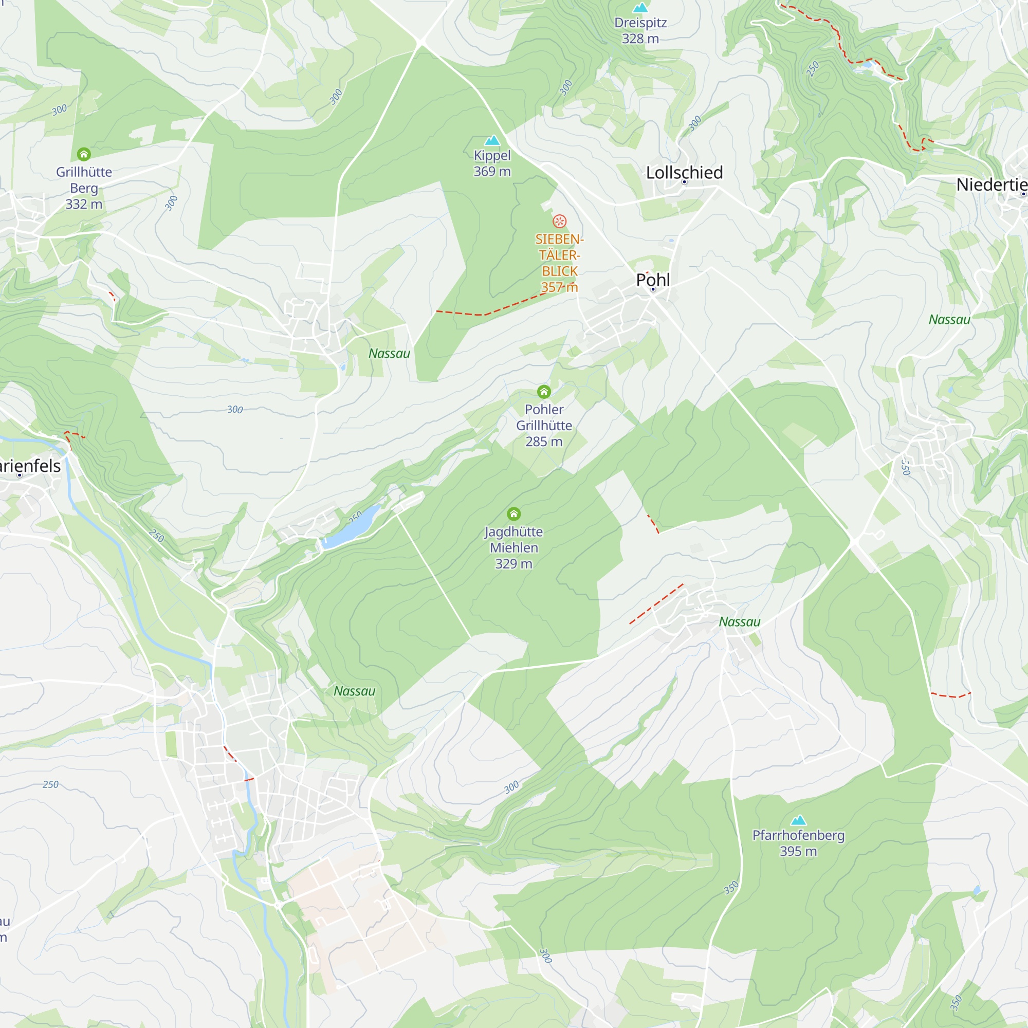 Jagdhütte Miehlen map
