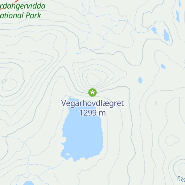 Map of Vegarhovdlægret