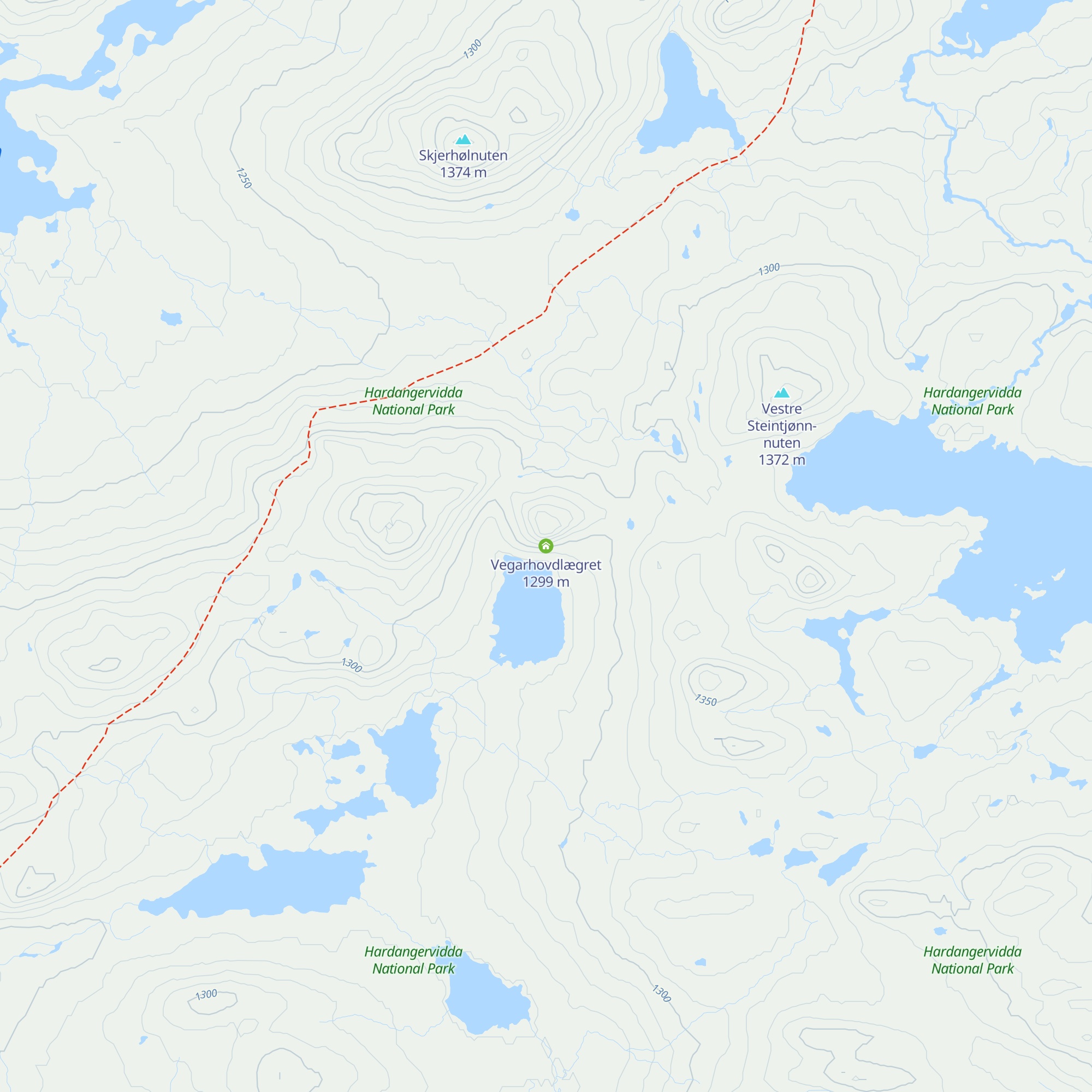 Vegarhovdlægret map