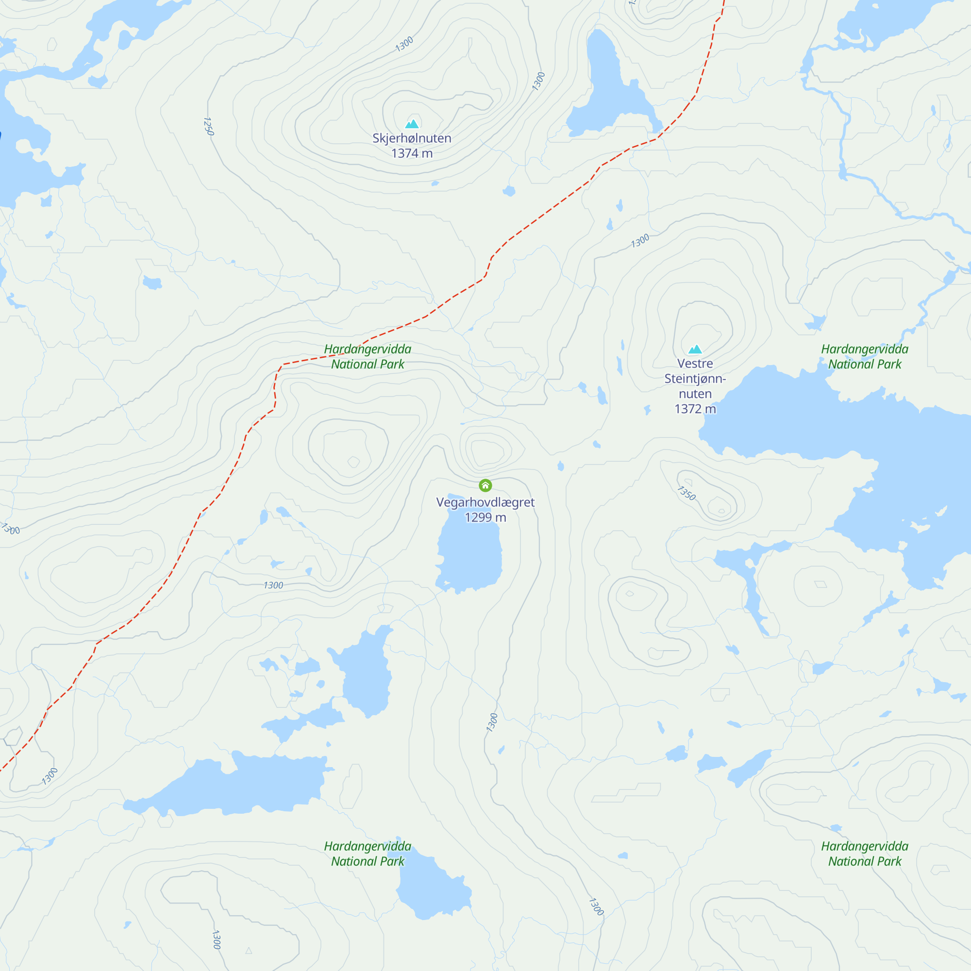 Vegarhovdlægret map