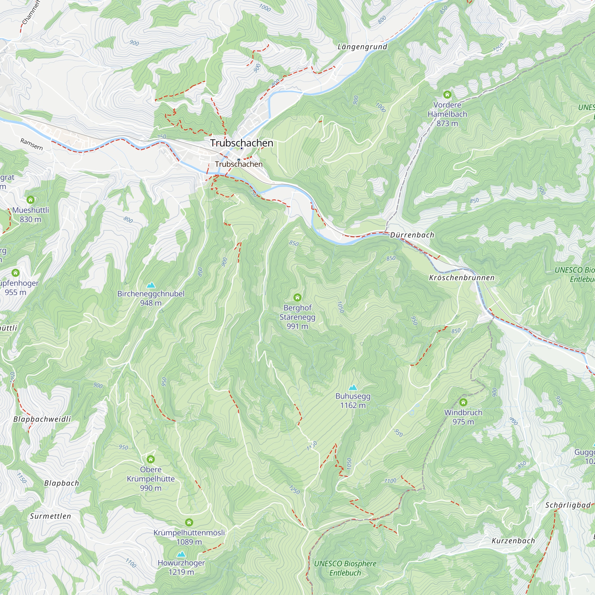 Berghof Stärenegg map