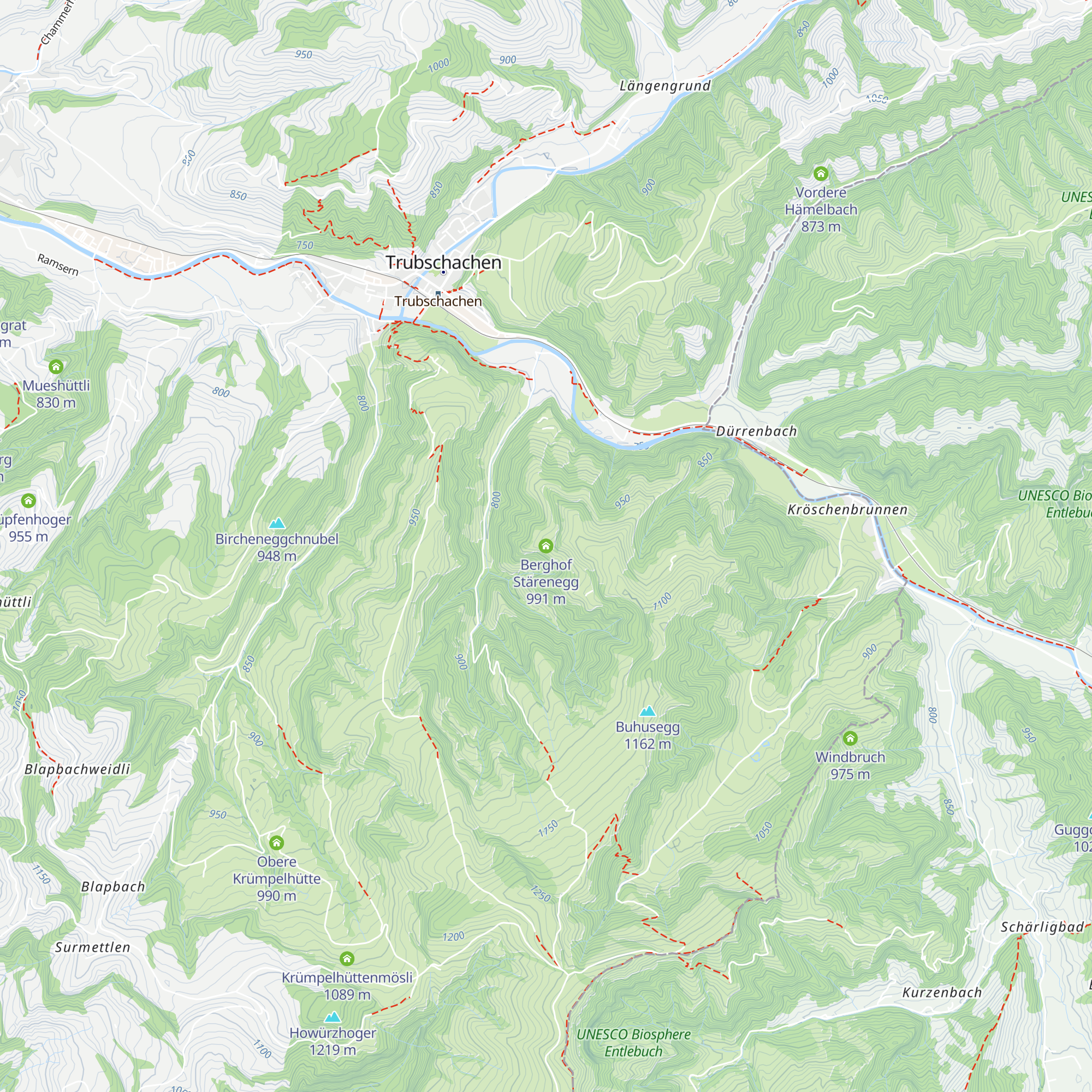 Berghof Stärenegg map