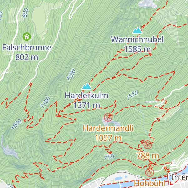 Map of Harder Kulm