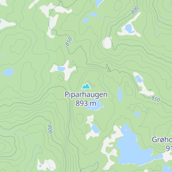 Map of Piparhaugen