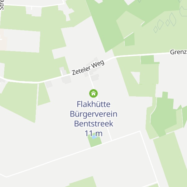 Map of Flakhütte Bürgerverein Bentstreek