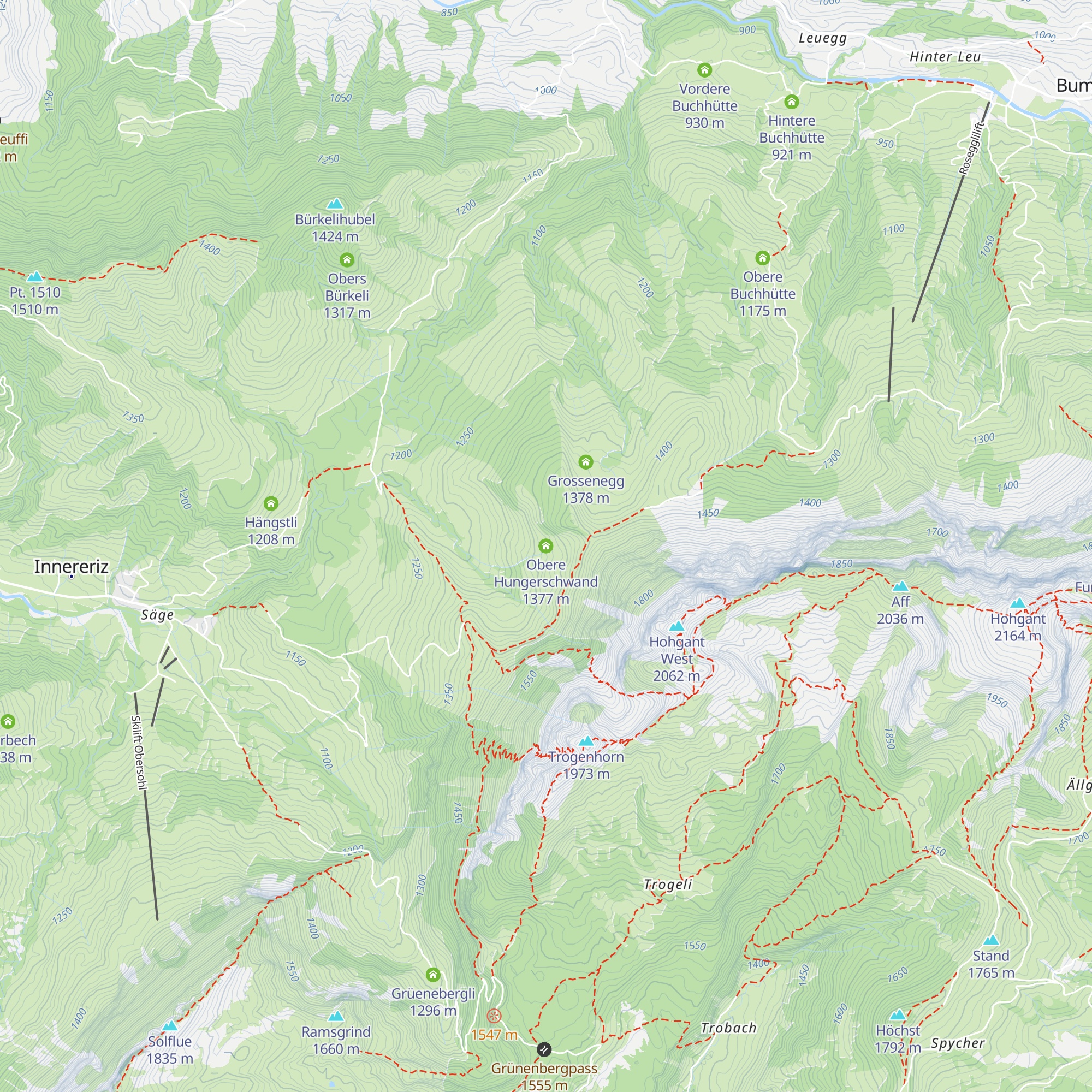 Obere Hungerschwand map