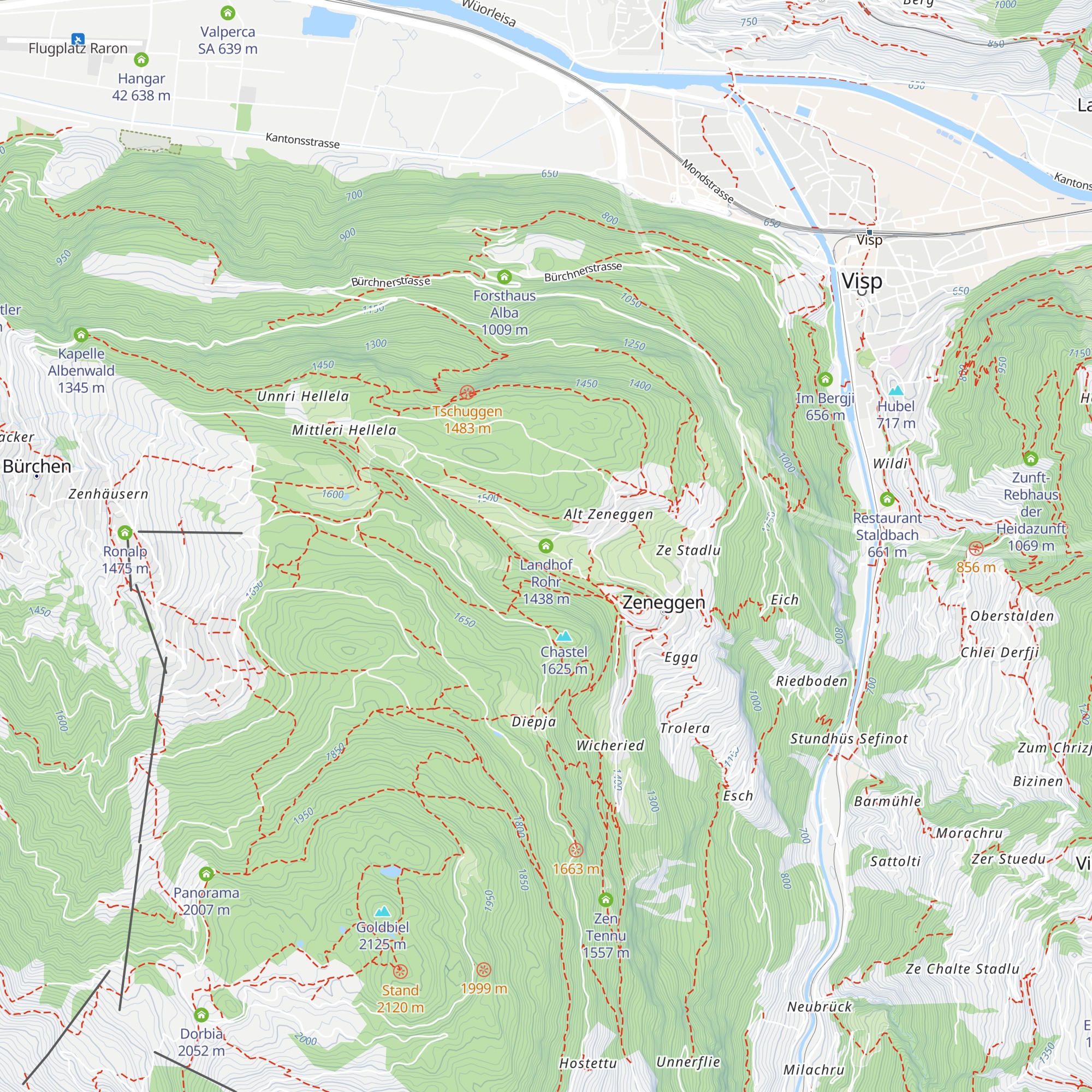 Landhof Rohr map
