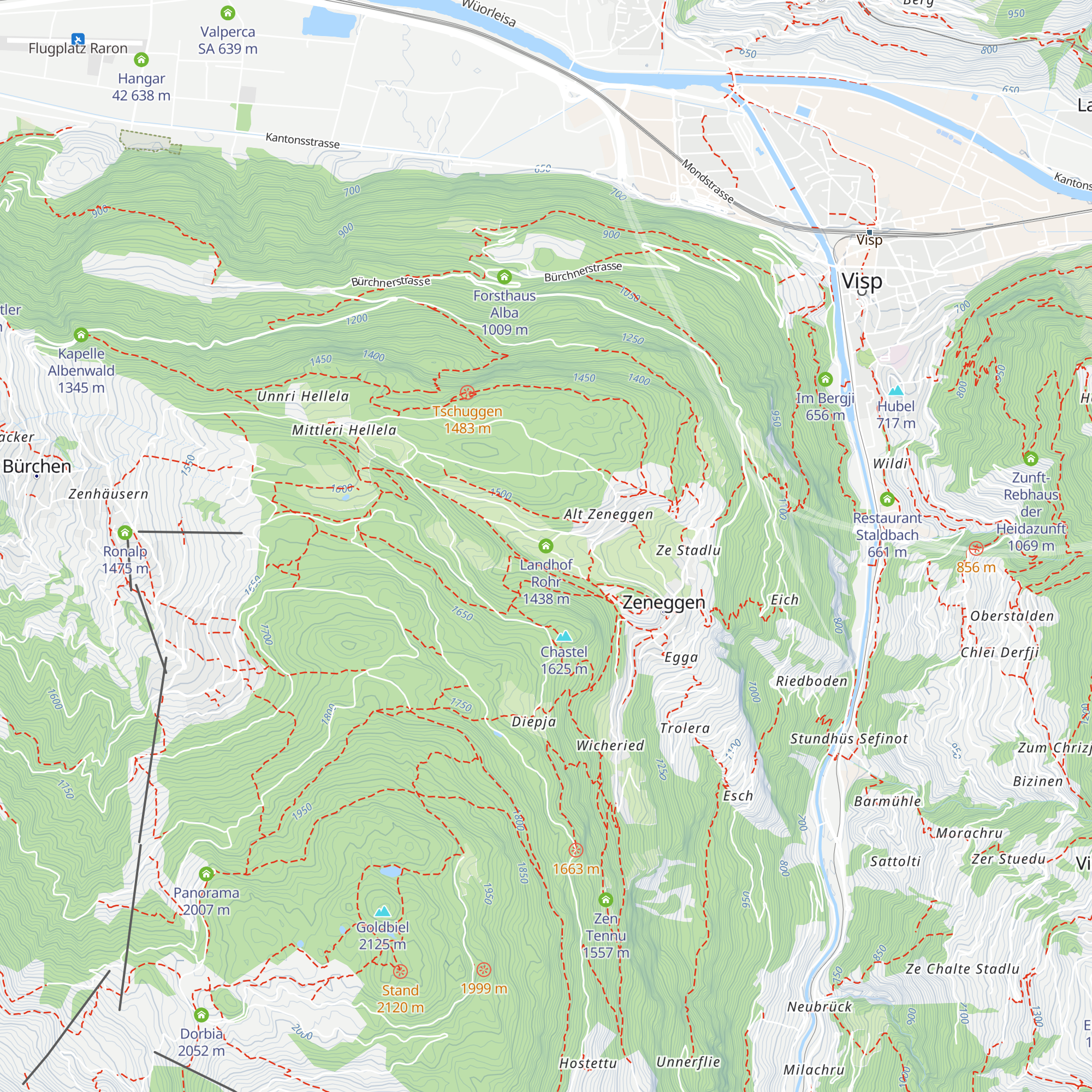 Landhof Rohr map