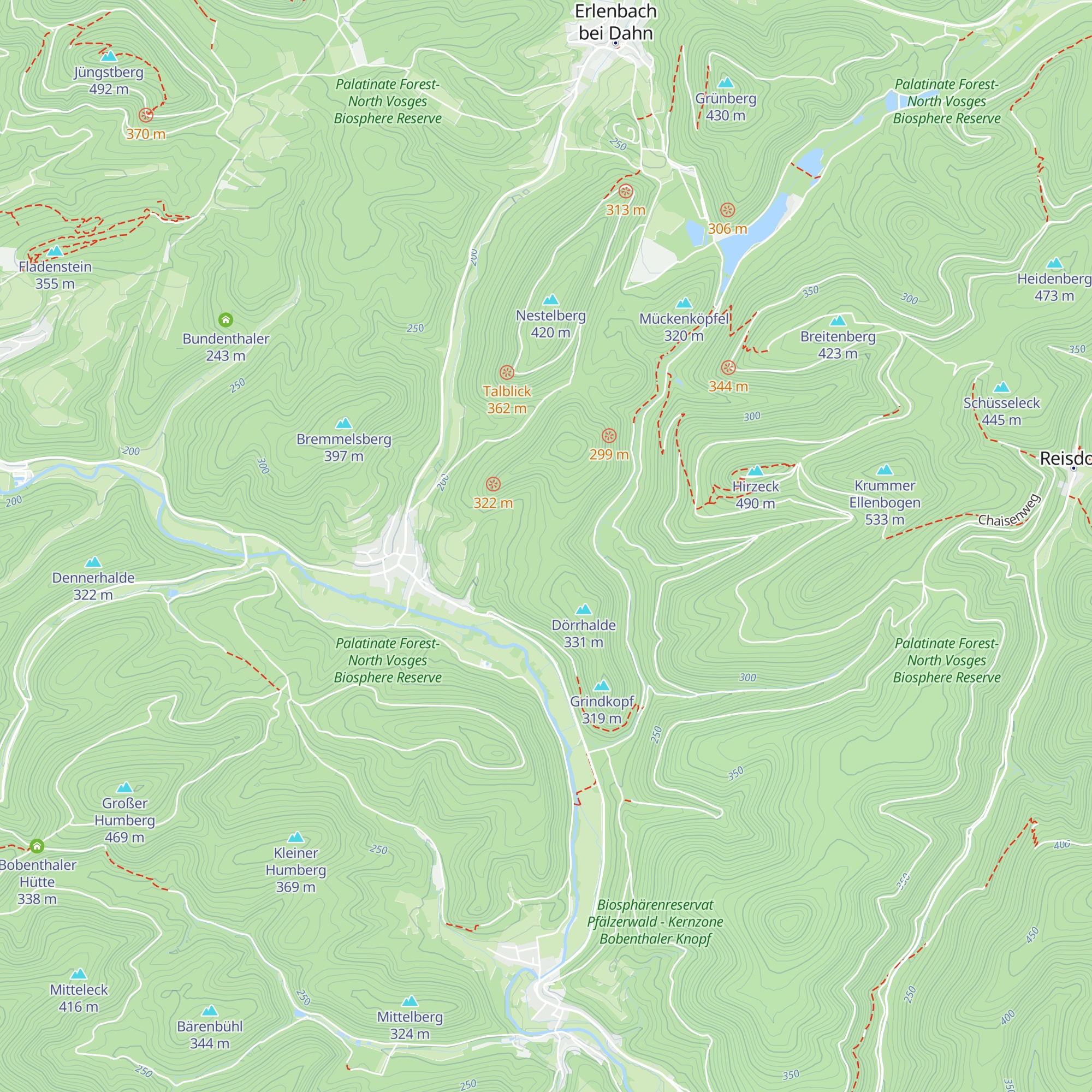 Schutzhütte PWV Niederschlettenbach map