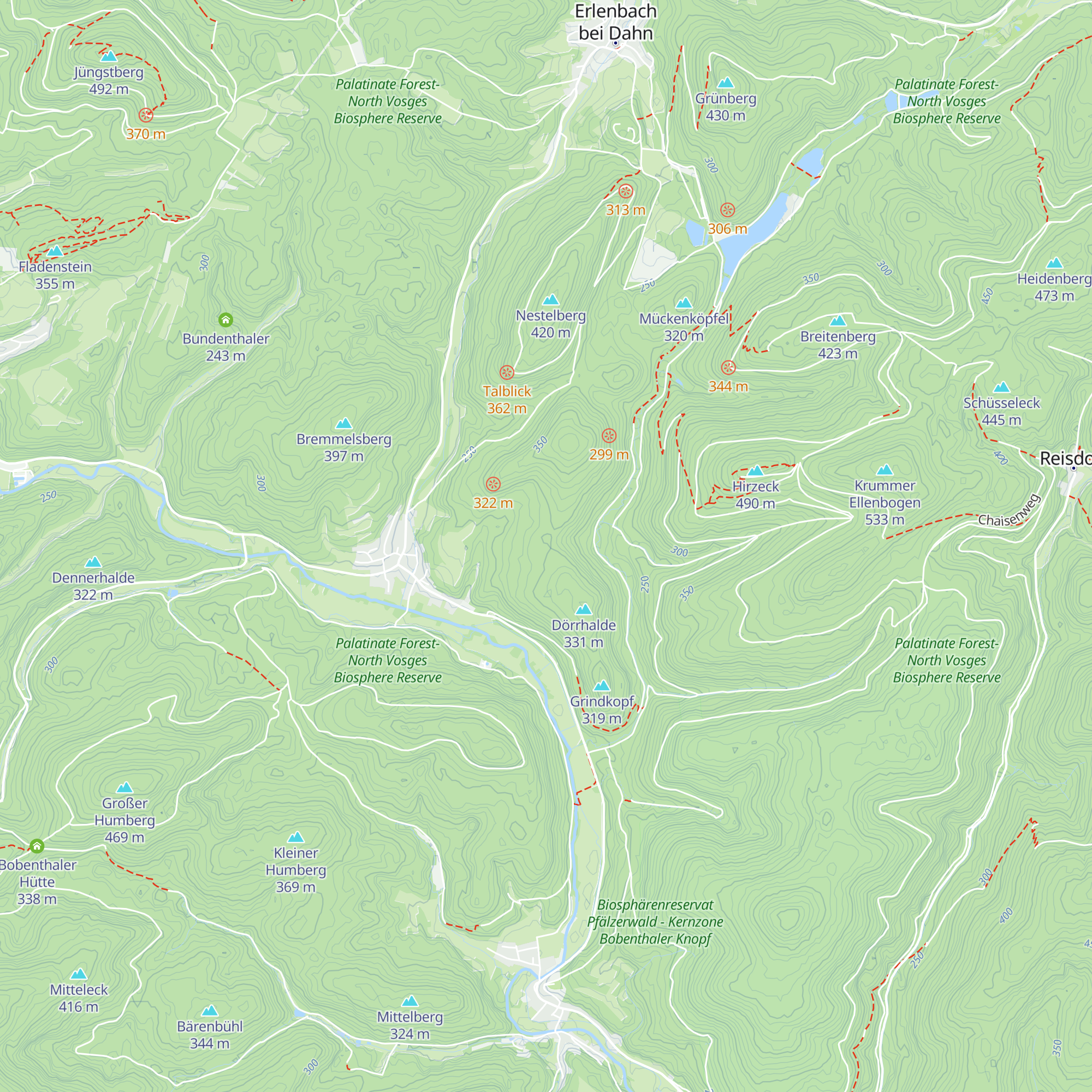 Schutzhütte PWV Niederschlettenbach map