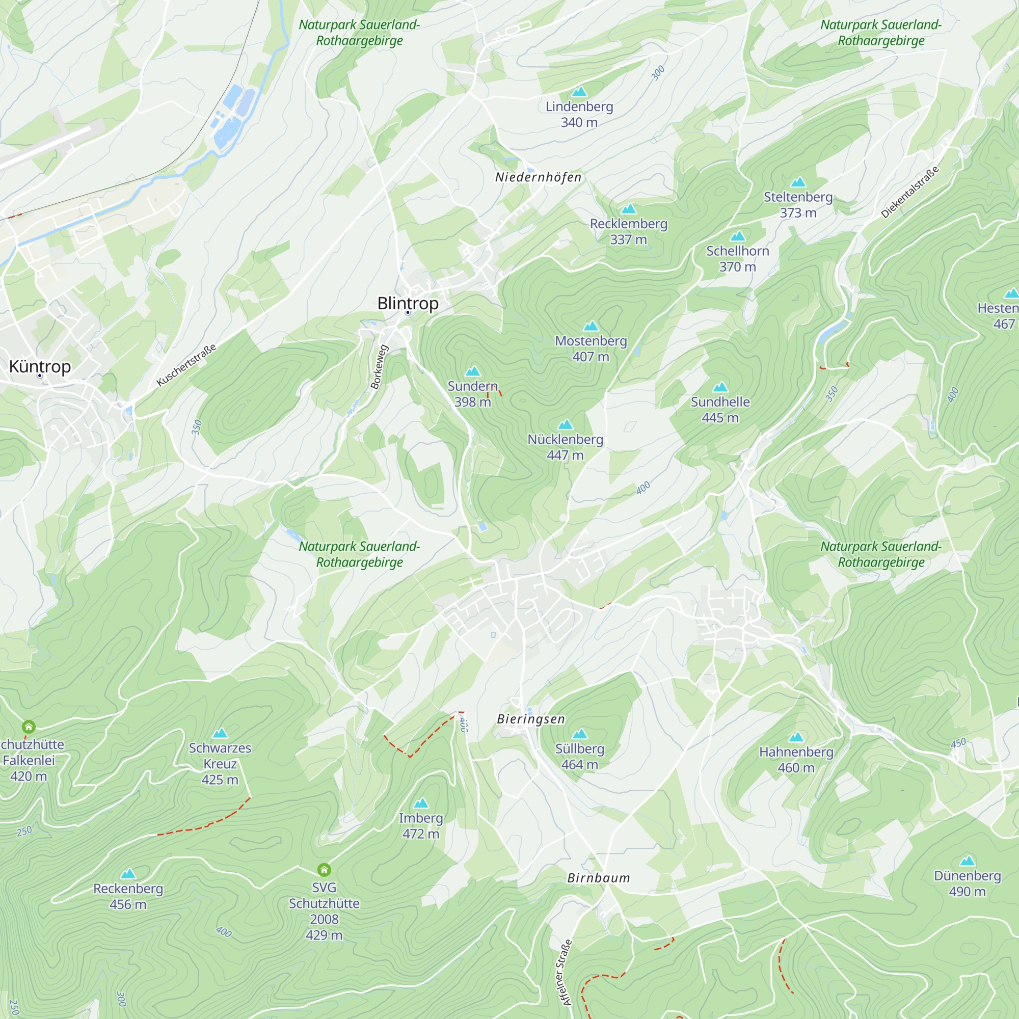 Wanderhütte am Loh map