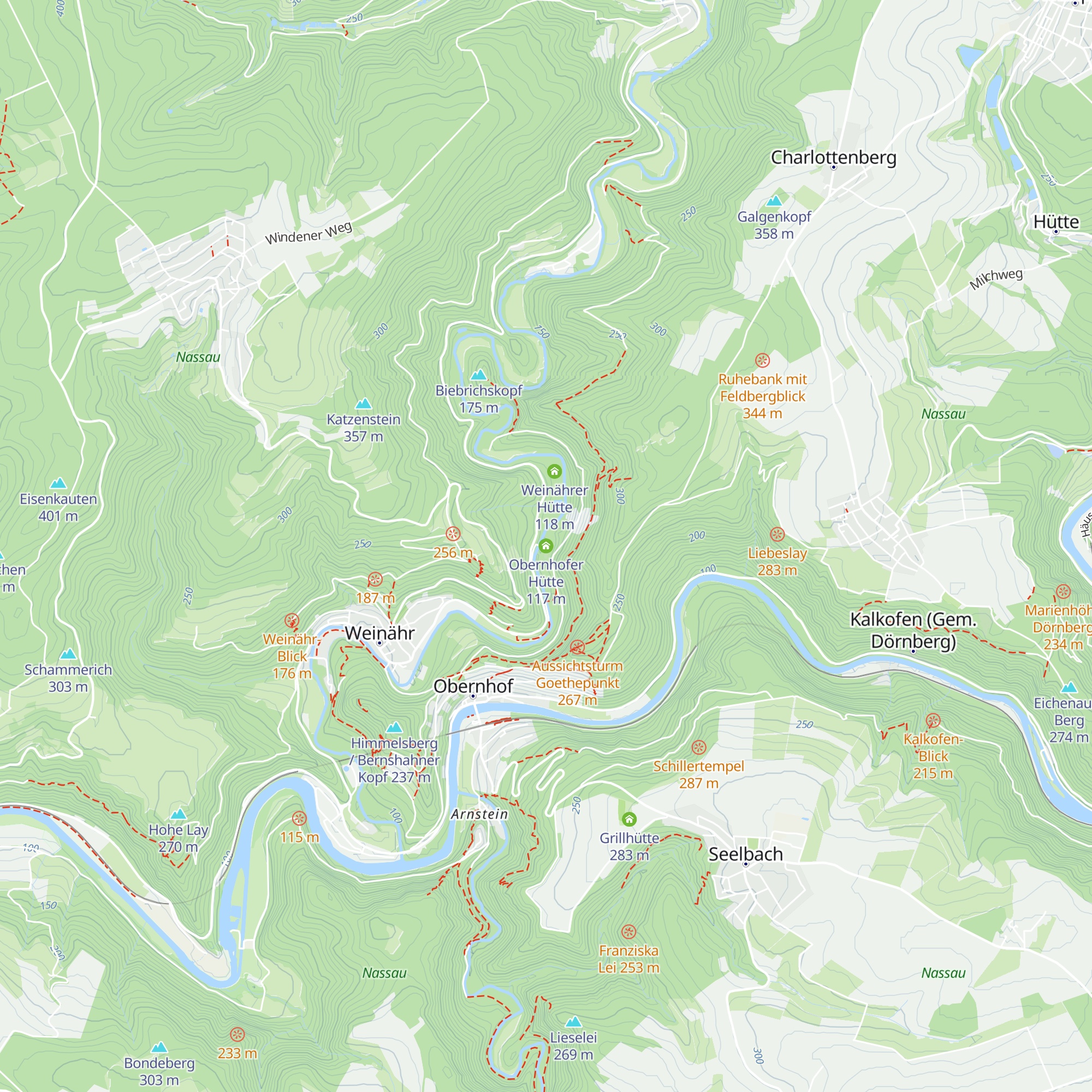 Obernhofer Hütte map