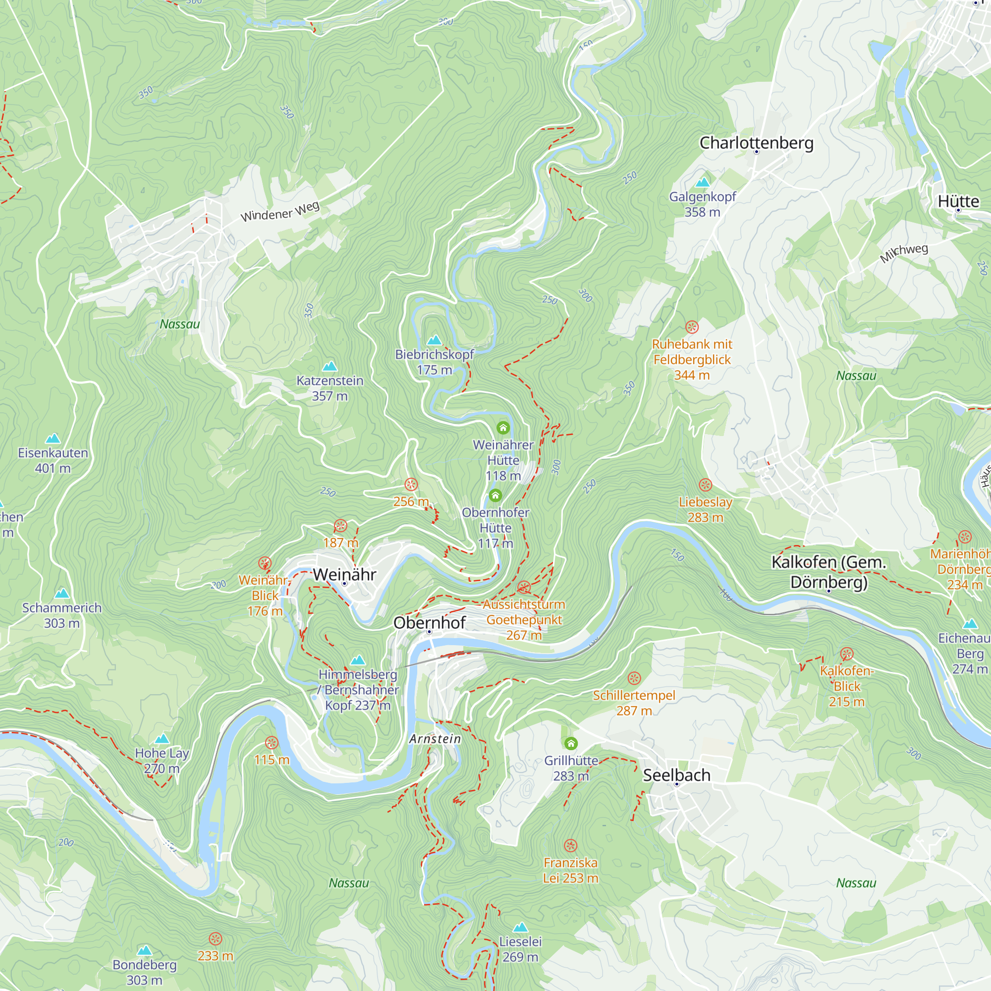 Obernhofer Hütte map