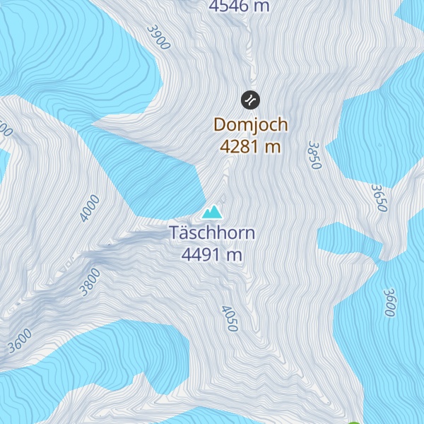 Map of Täschhorn
