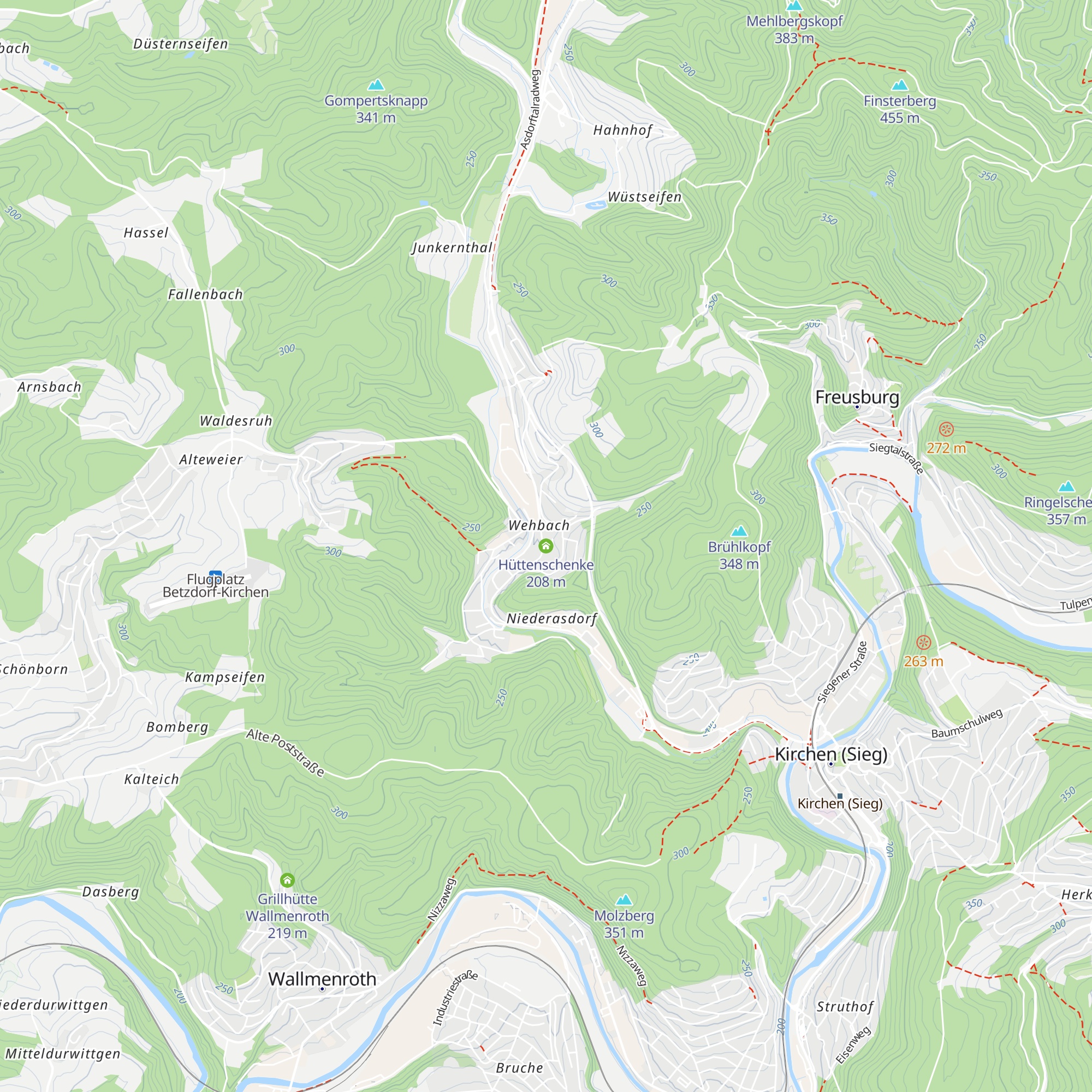 Hüttenschenke map