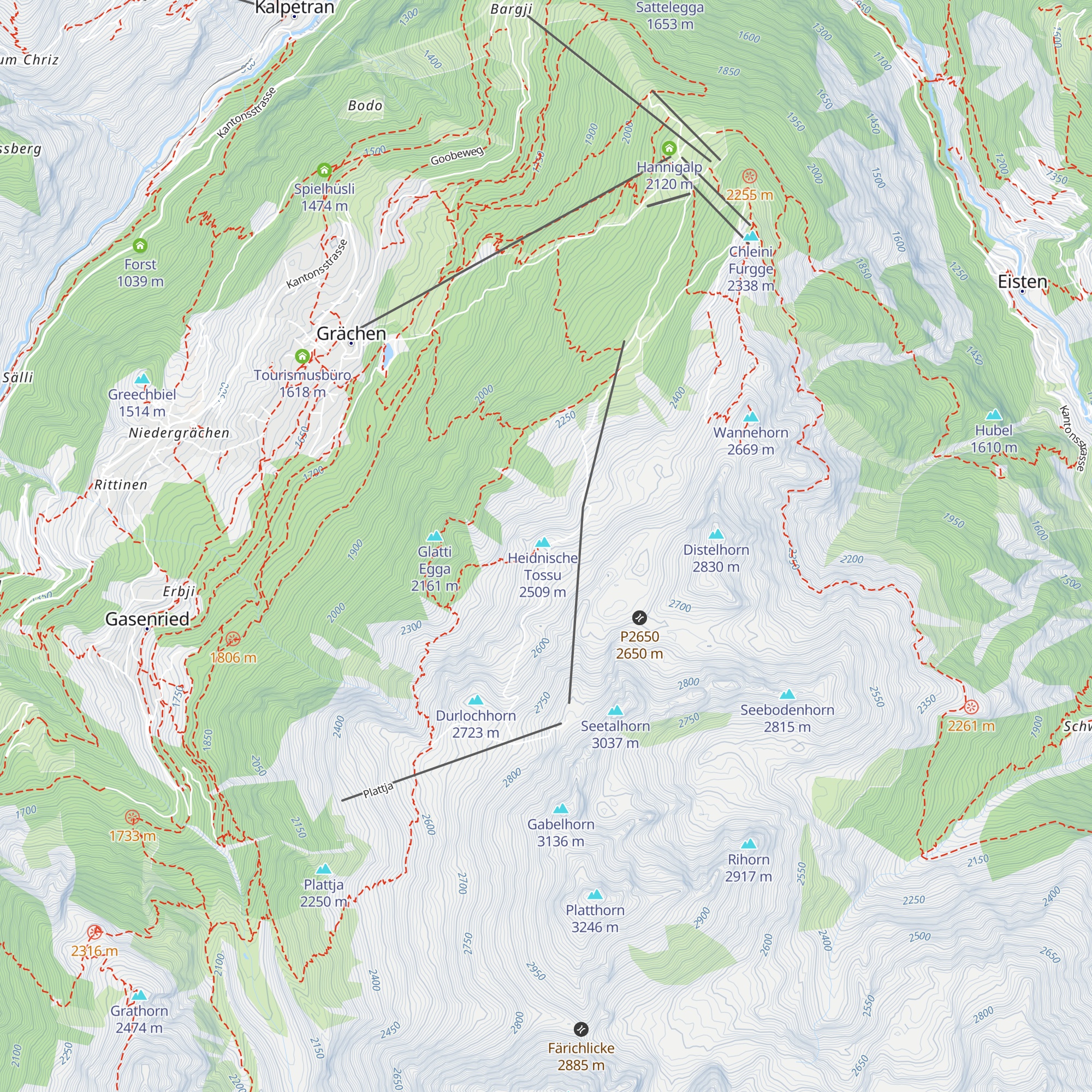 Spiel-Hütte map