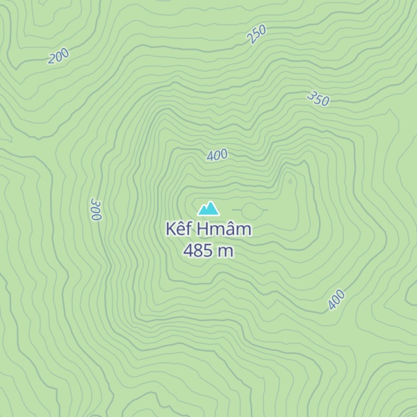 Map of Kêf Hmâm