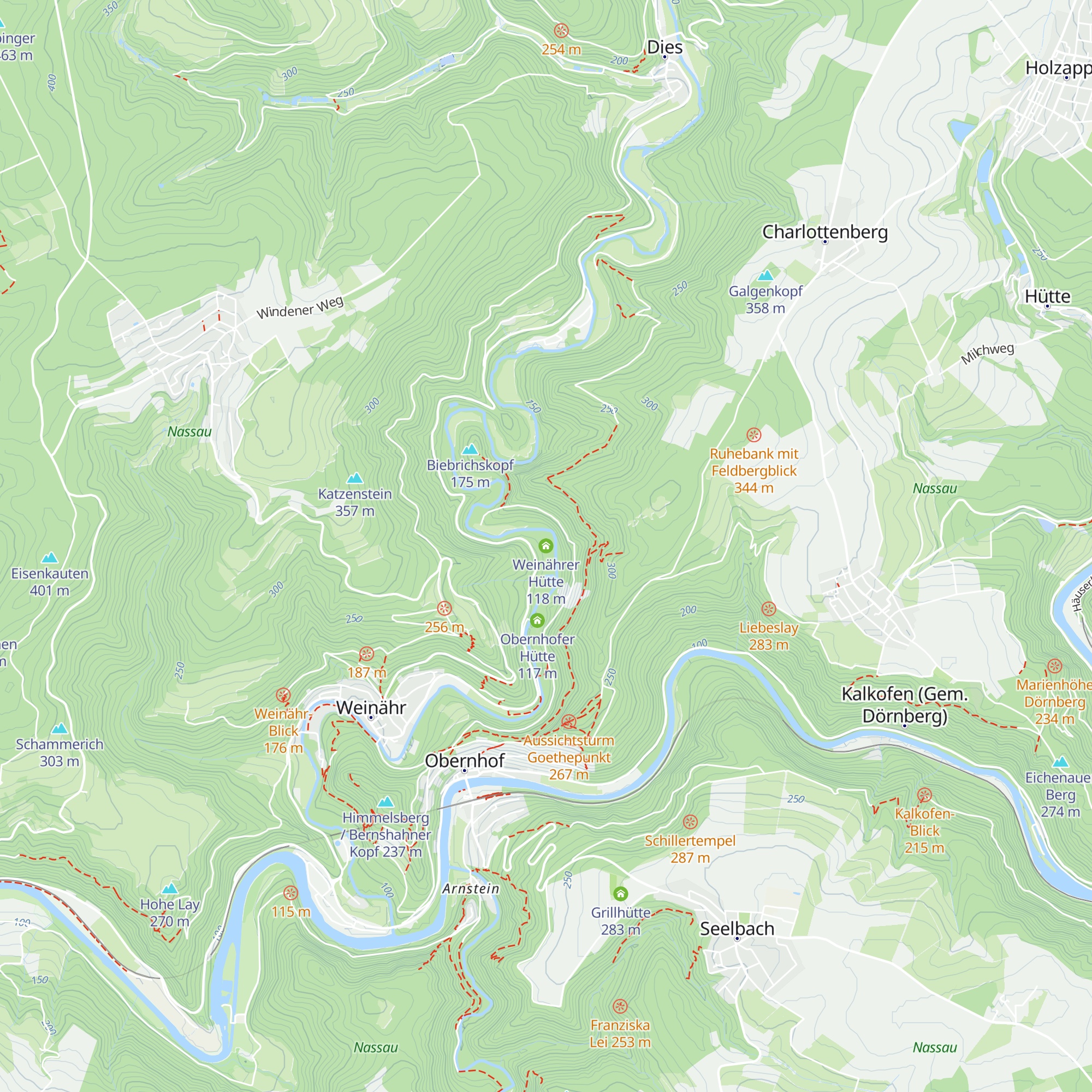 Weinährer Hütte map