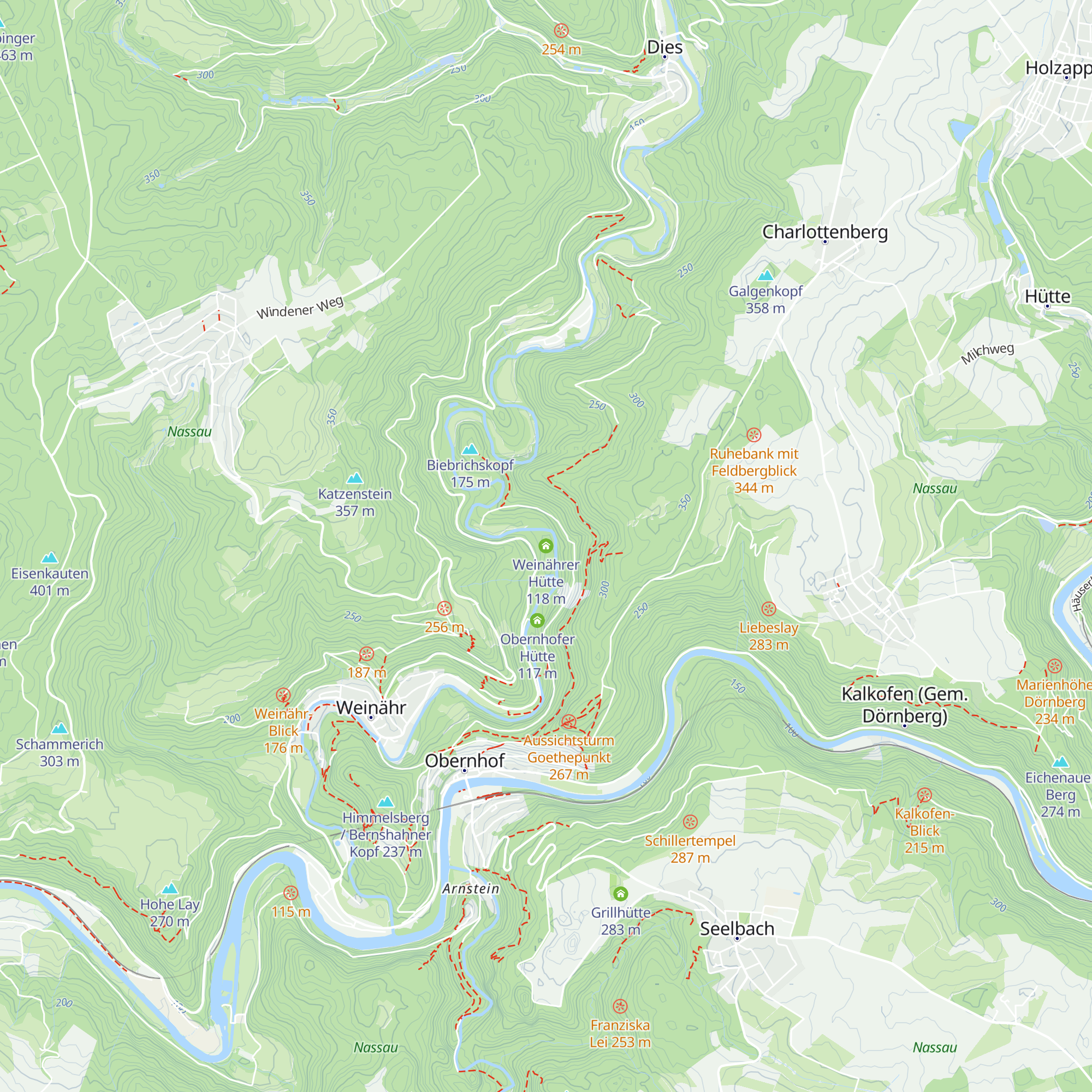Weinährer Hütte map