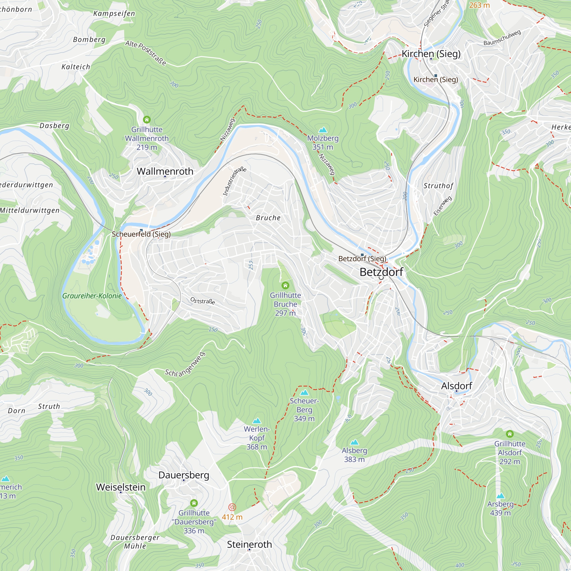 Grillhütte Bruche map