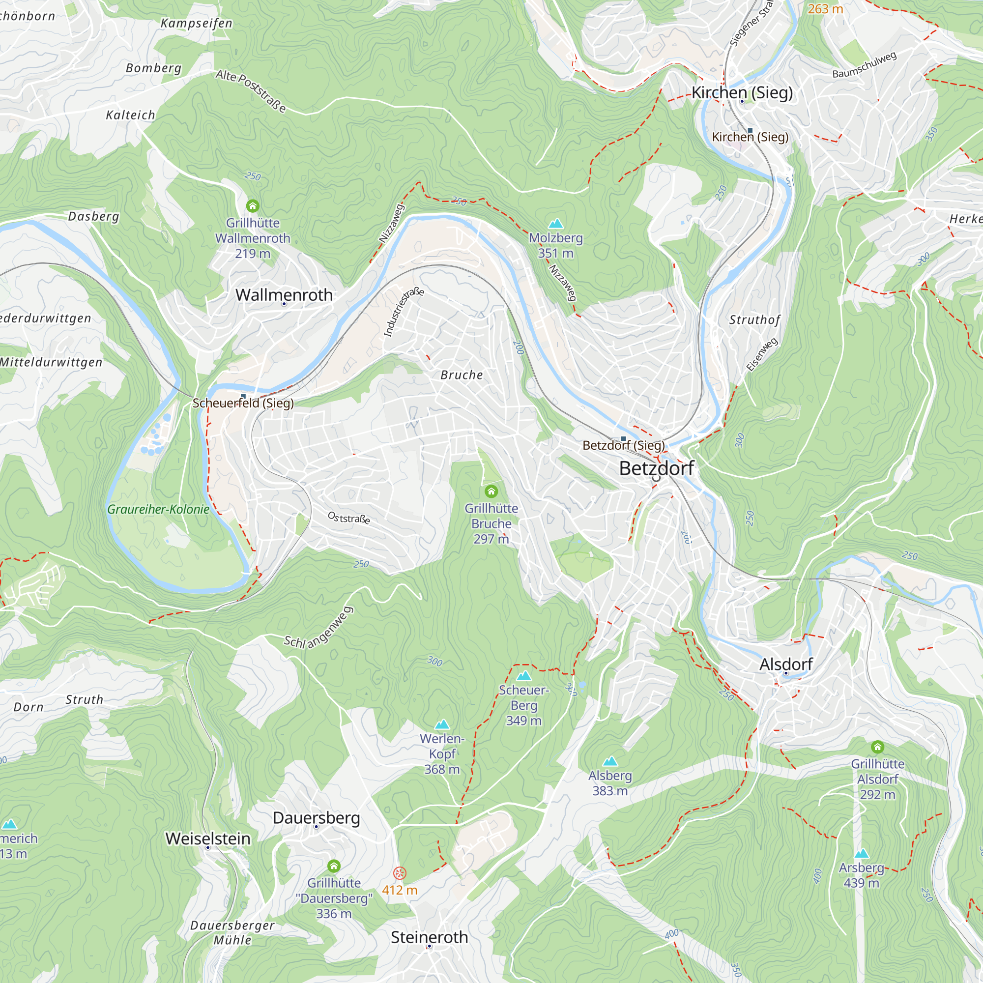 Grillhütte Bruche map