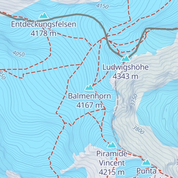 Map of Bivacco Felice Giordano