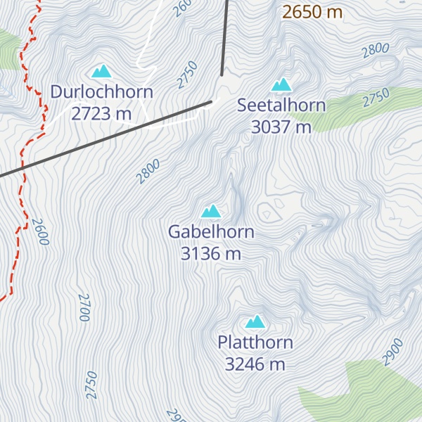 Map of Gabelhorn