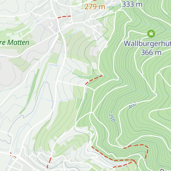 Map of Brudergartenhütte