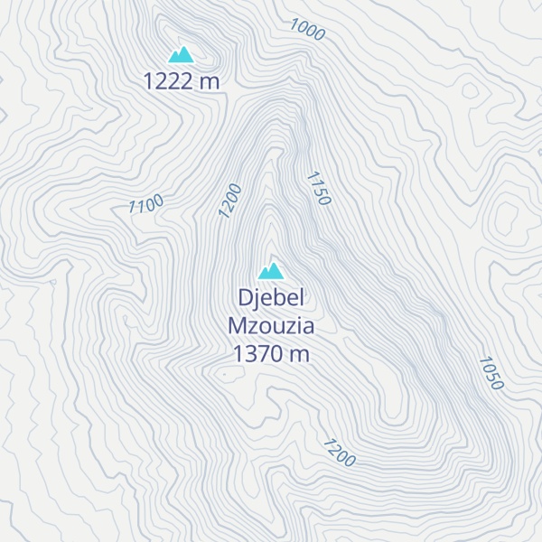 Map of Djebel Mzouzia