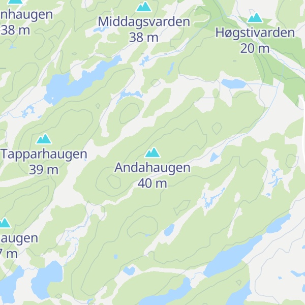 Map of Andahaugen