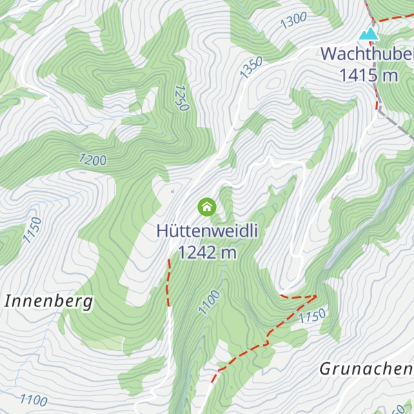 Map of Hüttenweidli