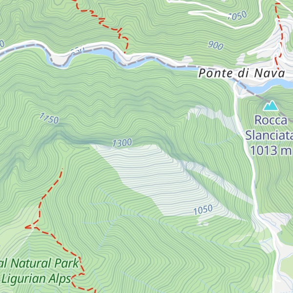 Map of Rocca Pennina