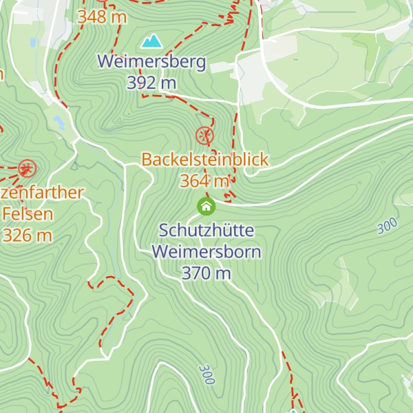 Map of Schutzhütte Weimersborn