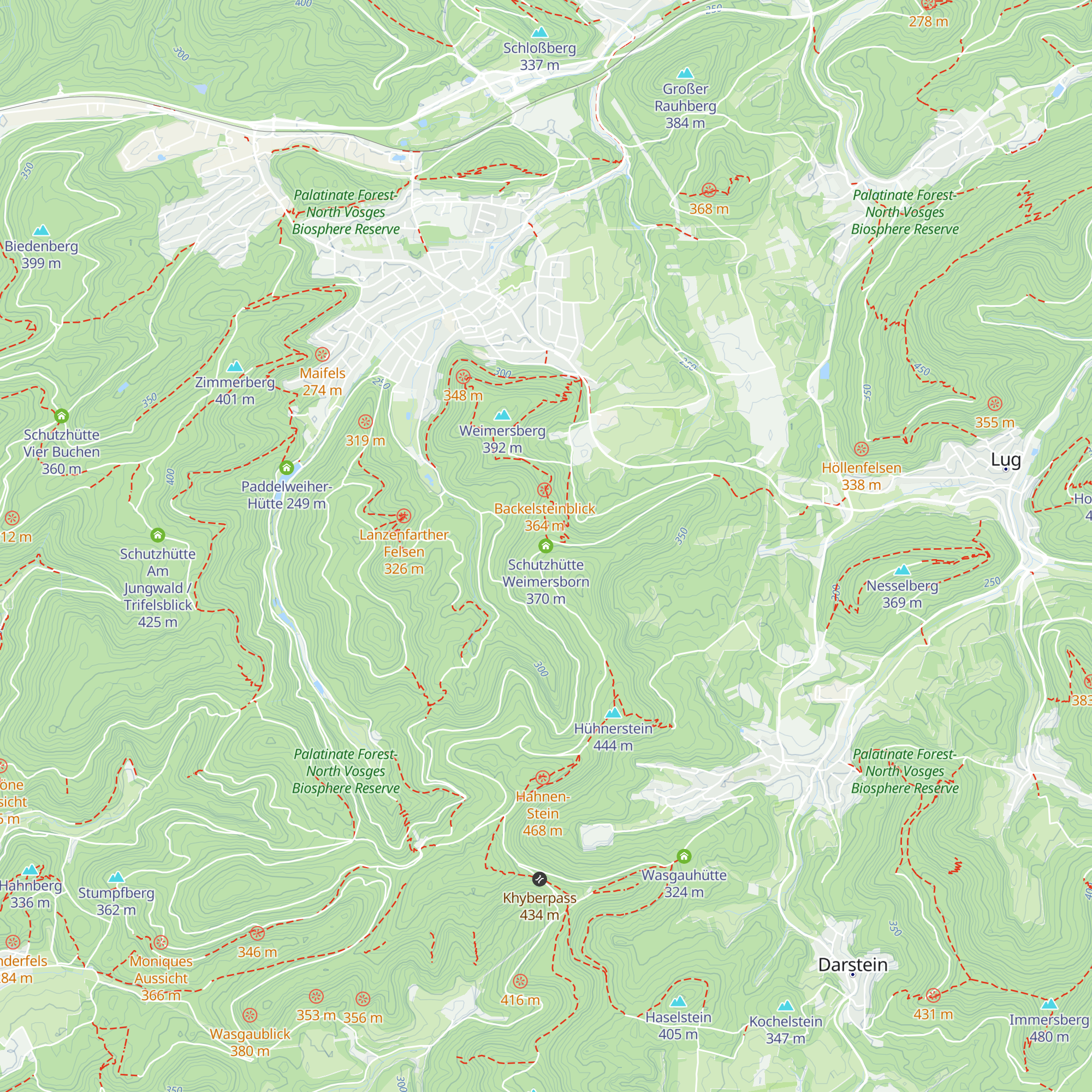 Schutzhütte Weimersborn map