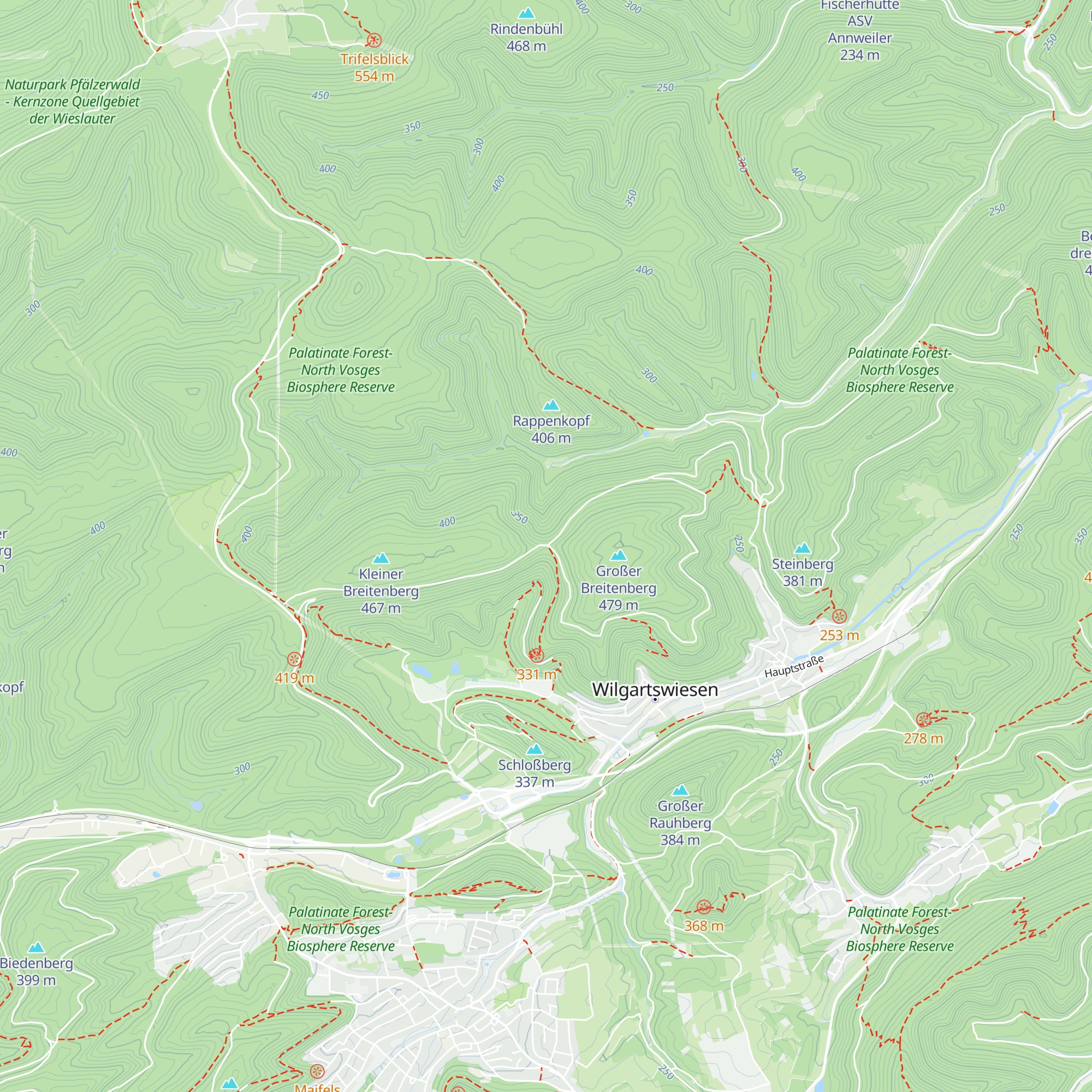 Schutzhütte Breitenberg map