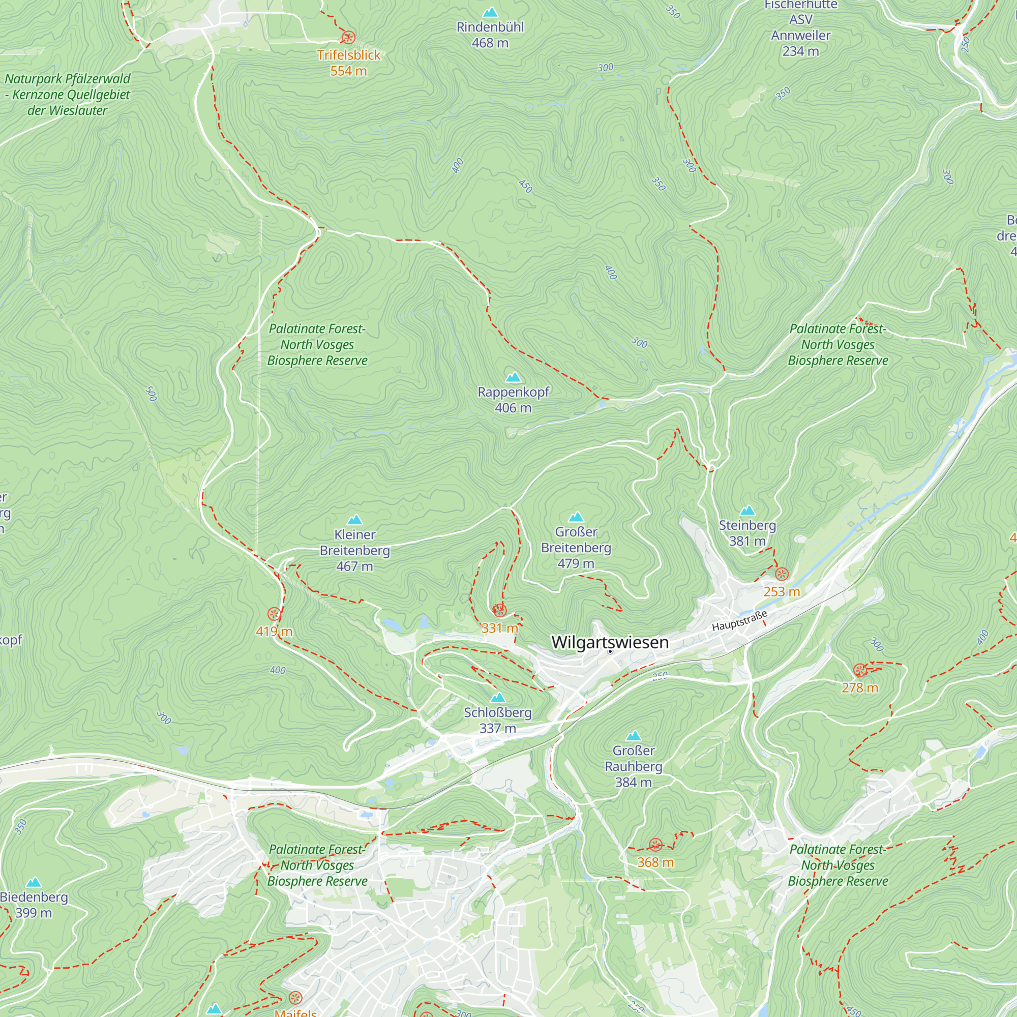 Schutzhütte Breitenberg map
