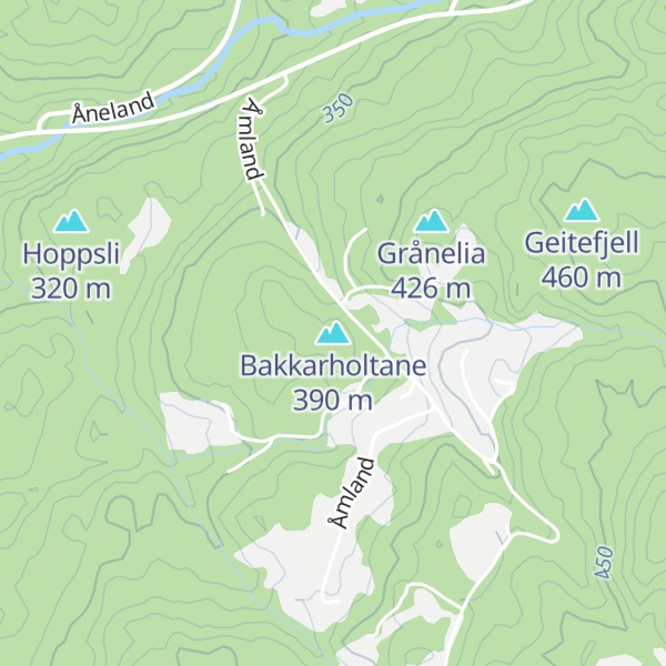 Map of Bakkarholtane