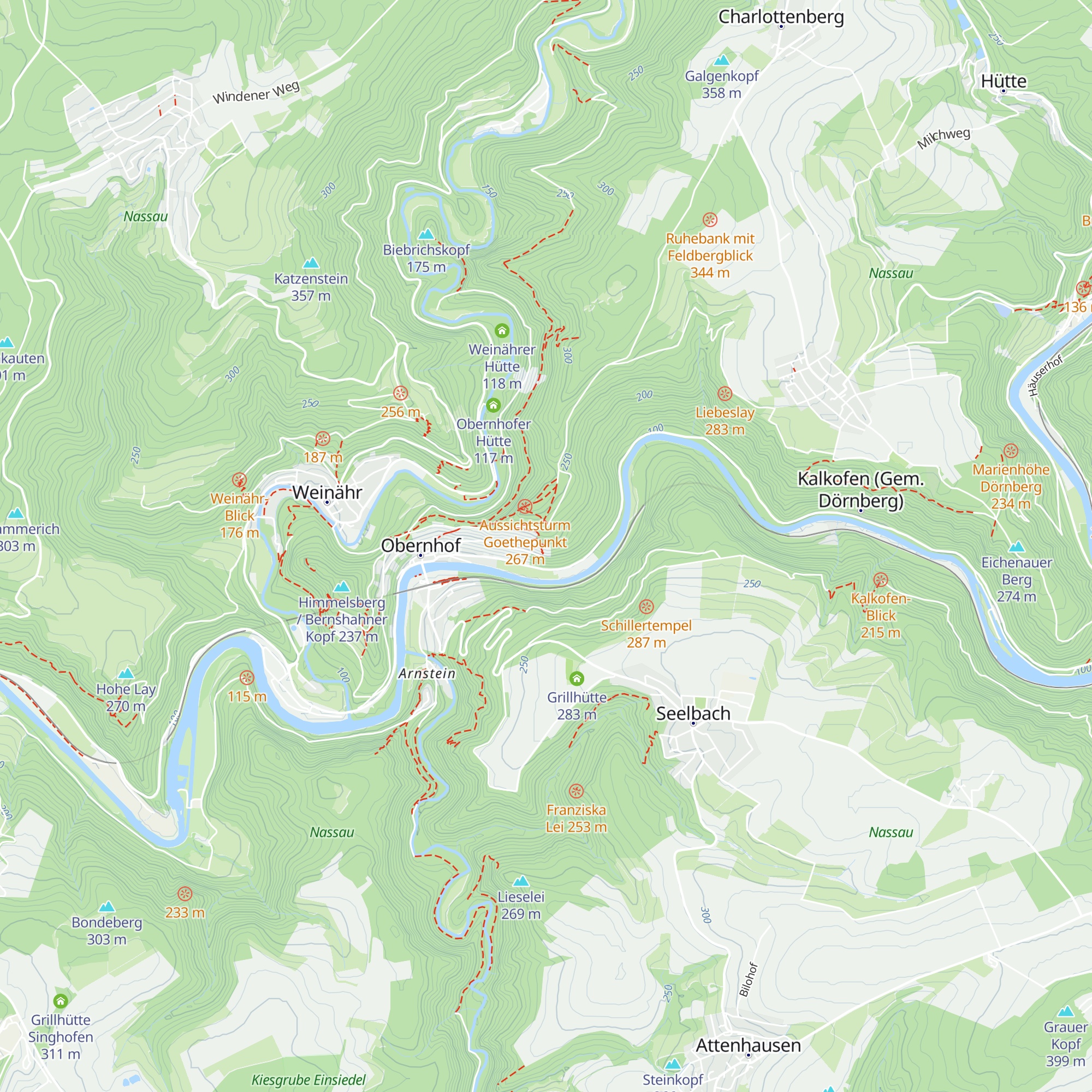 Wingertschützhütte Obernhof / Trulli map