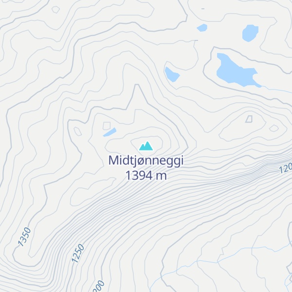 Map of Midtjønneggi