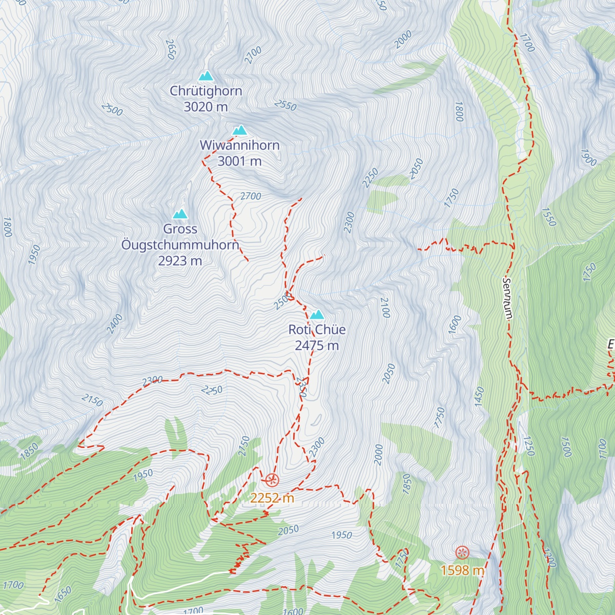 Wiwannihütte map